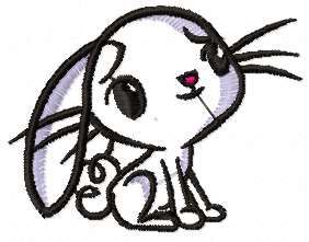 Cute bunny free embroidery design