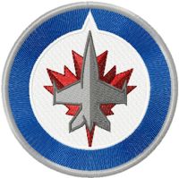 Jets NHL Logo embroidery design