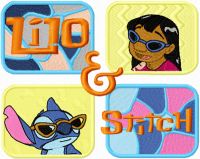 Lilo and Stitch Banner embroidery design