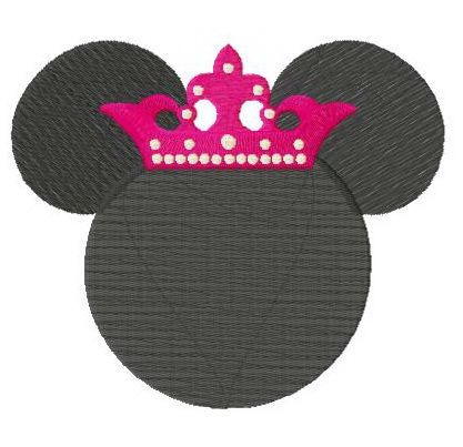 Princess Minnie machine embroidery design 
