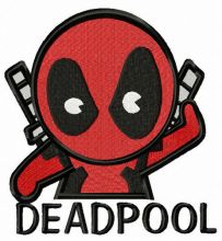 Villain Deadpool embroidery design