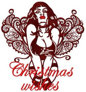 Christmas wishes embroidery design