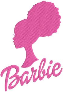 Afro Barbie embroidery design
