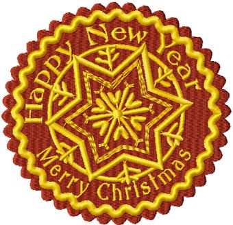 Christmas snowflake machine embroidery design
