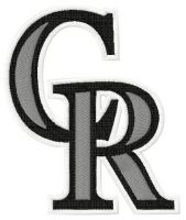 Colorado Rockies cap insignia embroidery design