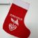 Christmas sock with heart free embroidery design