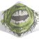 Face mask with incredible hulk embroidery design