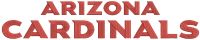 Arizona Cardinals wordmark logo embroidery design