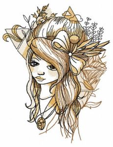 Feeling miserable embroidery design