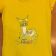 Yellow shirt with owls friends embroidery design