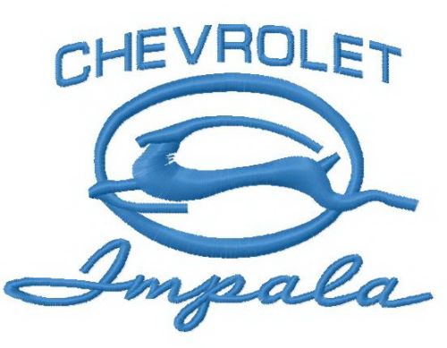Impala logo 4 machine embroidery design