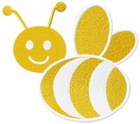 Funny bee free embroidery design