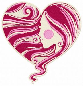 You are in my heart embroidery design