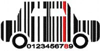 Car barcode free machine embroidery design