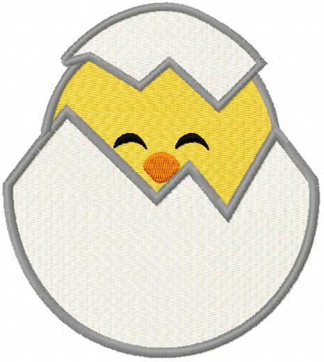 Baby chick free embroidery design