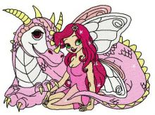 Fairy and dragon