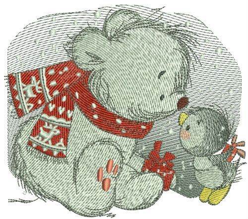  Christmas on the North Pole machine embroidery design