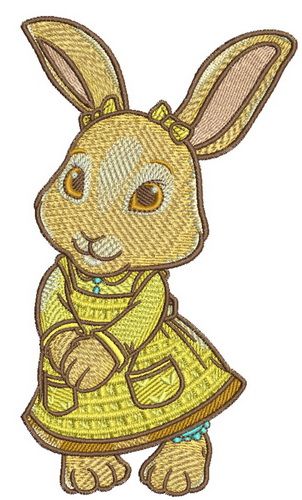 Little cute bunny machine embroidery design