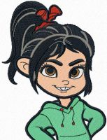 Vanellope von Schweetz brave embroidery design