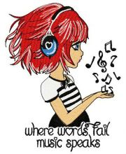 Where words fail music speaks embroidery design