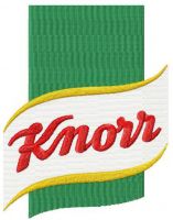 Knorr logo embroidery design