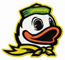 Oregon Duck embroidery design