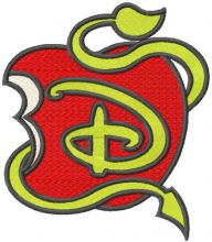 Disney Descendants Logo embroidery design