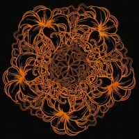 Lily doily embroidery design