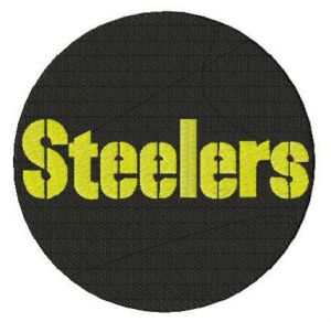 Pittsburgh Steelers round logo embroidery design