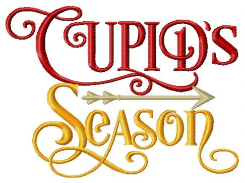 Cupid's season machine embroidery design