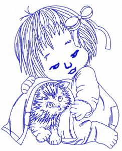 After shower 2 embroidery design