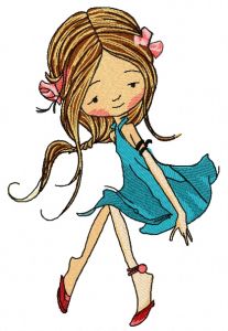 Young fairy 8 embroidery design