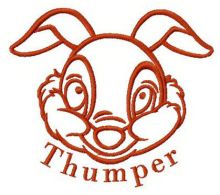Bambi Thumper embroidery design