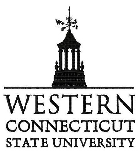 Western Connecticut State University logo machine embroidery design