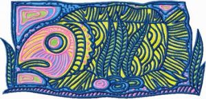 Big Fish embroidery design