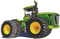 Tractor John Deere 9620R embroidery design