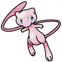Mew embroidery design
