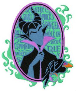 Maleficent 5 embroidery design