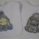 Sugarcube and Bixie embroidery designs on baby bibs