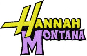Hannah Montana Logo embroidery design