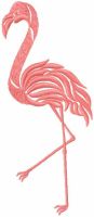 Flamingo embroidery design