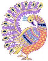 Peacock embroidery design