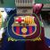 FC Barcelona logo design in embroidery hoop