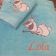 Blue towel with Olaf Frozen embroidery design