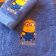 Strange confused Minion on embroidered towel