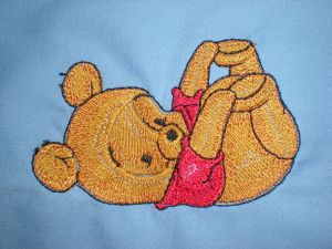 baby pooh embroidery design