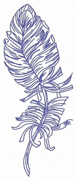 Feather 46 machine embroidery design