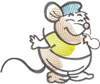 Mouse Gus embroidery design