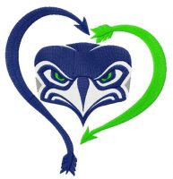 Blitz heart embroidery design