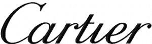 Cartier logo embroidery design